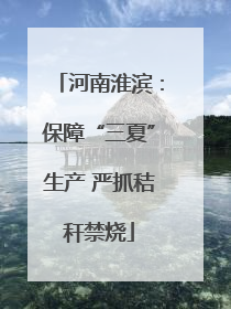 河南淮滨：保障“三夏”生产 严抓秸秆禁烧