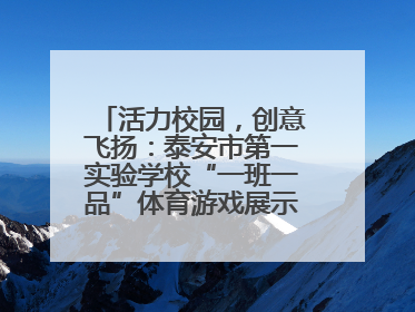 活力校园，创意飞扬：泰安市第一实验学校“一班一品”体育游戏展示精彩纷呈