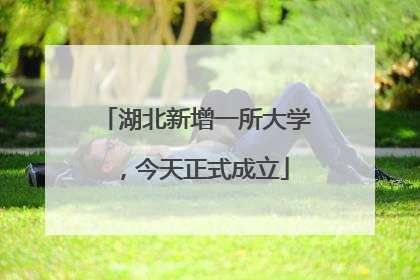 湖北新增一所大学，今天正式成立