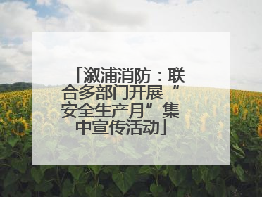 溆浦消防：联合多部门开展“安全生产月”集中宣传活动