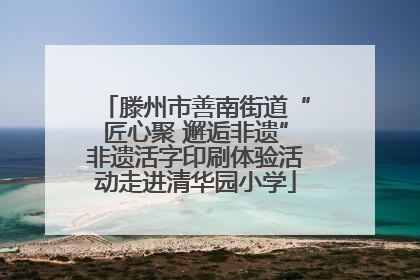 滕州市善南街道“匠心聚 邂逅非遗”非遗活字印刷体验活动走进清华园小学