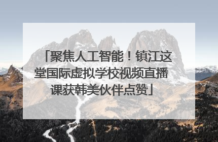 聚焦人工智能！镇江这堂国际虚拟学校视频直播课获韩美伙伴点赞