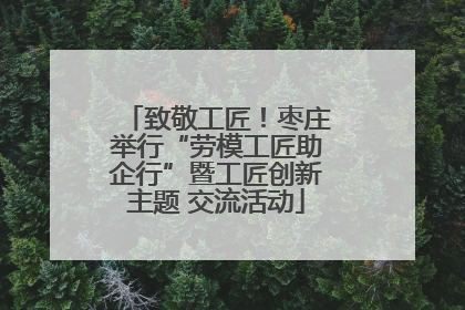 致敬工匠！枣庄举行“劳模工匠助企行”暨工匠创新主题 交流活动