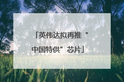 英伟达拟再推“中国特供”芯片