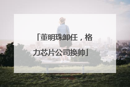 董明珠卸任，格力芯片公司换帅