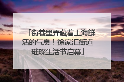 街巷里弄藏着上海鲜活的气息！徐家汇街道璀璨生活节启幕