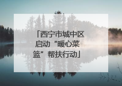 西宁市城中区 启动“暖心菜篮”帮扶行动