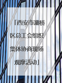 西安市灞桥区总工会组织集体协商现场观摩活动