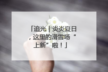 追光｜炎炎夏日，这里的滑雪场“上新”啦！
