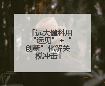 远大健科用“远见”+“创新”化解关税冲击