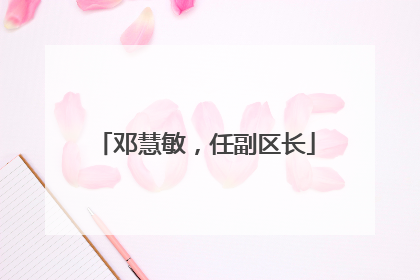邓慧敏，任副区长