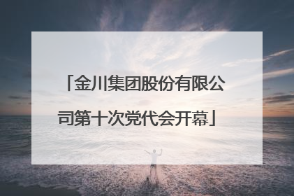 金川集团股份有限公司第十次党代会开幕
