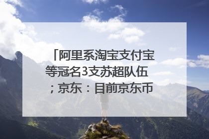 阿里系淘宝支付宝等冠名3支苏超队伍；京东：目前京东币链科技并没有开始发行稳定币｜早资道