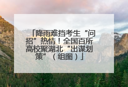 降雨难挡考生“问招”热情！全国百所高校聚湖北“出谋划策”（组图）
