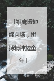 雏鹰振翅绿茵场，拼搏精神耀童年
