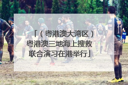 （粤港澳大湾区）粤港澳三地海上搜救联合演习在港举行