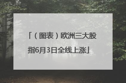 （图表）欧洲三大股指6月3日全线上涨