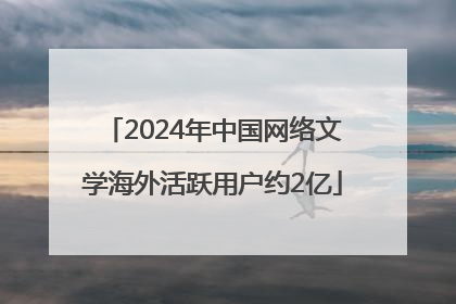 2024年中国网络文学海外活跃用户约2亿