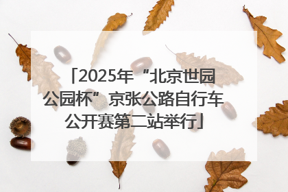 2025年“北京世园公园杯”京张公路自行车公开赛第二站举行