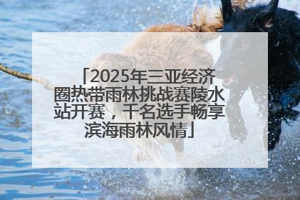 2025年三亚经济圈热带雨林挑战赛陵水站开赛，千名选手畅享滨海雨林风情