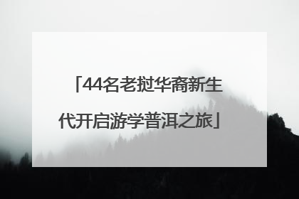 44名老挝华裔新生代开启游学普洱之旅