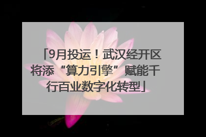 9月投运！武汉经开区将添“算力引擎”赋能千行百业数字化转型