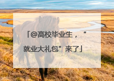 @高校毕业生，“就业大礼包”来了